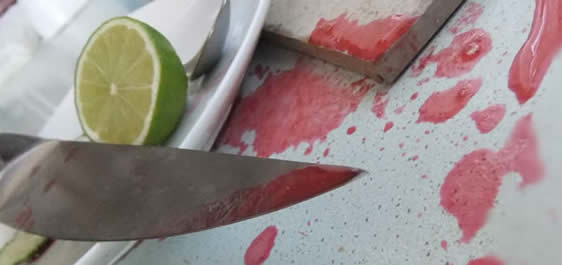Innocent Intentions and the Raspberry bloodbath image of lime and juice