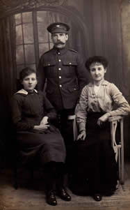 Father, Mother and ?daughter circa 1914 - 1918 first world war?