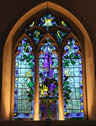 An image of one of the All Saints Parish Church Odiham stained glass windows by Bo Nightingale 