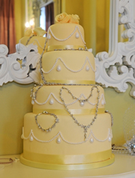 Jewelled Wedding cake by Antoinette Patisseerie